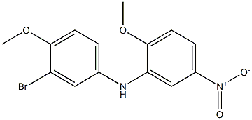 N-(3-bromo-4-methoxyphenyl)-2-methoxy-5-nitroaniline Structure