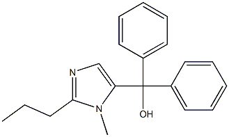 (1-methyl-2-propyl-1H-imidazol-5-yl)(diphenyl)methanol Structure