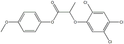 4-methoxyphenyl 2-(2,4,5-trichlorophenoxy)propanoate 구조식 이미지