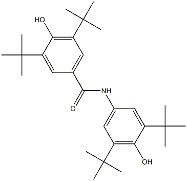 3,5-ditert-butyl-N-(3,5-ditert-butyl-4-hydroxyphenyl)-4-hydroxybenzamide Structure