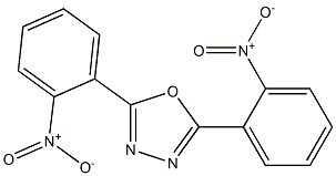 2,5-bis{2-nitrophenyl}-1,3,4-oxadiazole 구조식 이미지
