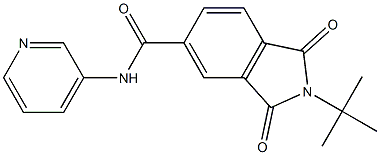 2-tert-butyl-1,3-dioxo-N-pyridin-3-ylisoindoline-5-carboxamide 구조식 이미지