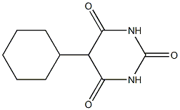 5-cyclohexyl-2,4,6(1H,3H,5H)-pyrimidinetrione 구조식 이미지