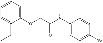 N-(4-bromophenyl)-2-(2-ethylphenoxy)acetamide Structure