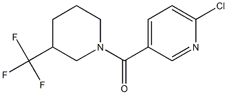 1-[(6-chloro-3-pyridinyl)carbonyl]-3-(trifluoromethyl)piperidine 구조식 이미지