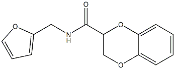 N-(2-furylmethyl)-2,3-dihydro-1,4-benzodioxine-2-carboxamide 구조식 이미지