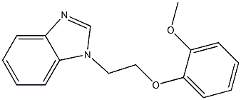 1-[2-(2-methoxyphenoxy)ethyl]-1H-benzimidazole 구조식 이미지