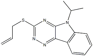 3-(allylsulfanyl)-5-isopropyl-5H-[1,2,4]triazino[5,6-b]indole 구조식 이미지