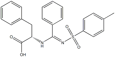 N-[{[(4-methylphenyl)sulfonyl]imino}(phenyl)methyl]phenylalanine 구조식 이미지