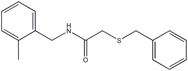 2-(benzylsulfanyl)-N-(2-methylbenzyl)acetamide Structure