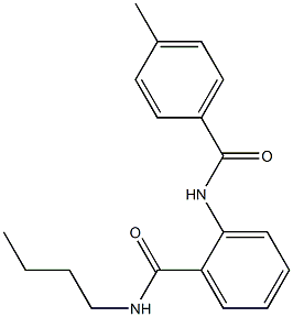 N-butyl-2-[(4-methylbenzoyl)amino]benzamide 구조식 이미지