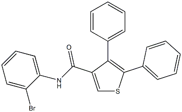 N-(2-bromophenyl)-4,5-diphenylthiophene-3-carboxamide Structure