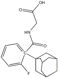 1-adamantyl[(2-fluorobenzoyl)amino]acetic acid 구조식 이미지