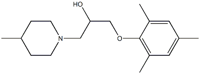 1-(mesityloxy)-3-(4-methyl-1-piperidinyl)-2-propanol 구조식 이미지