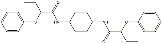 2-phenoxy-N-{4-[(2-phenoxybutanoyl)amino]cyclohexyl}butanamide Structure