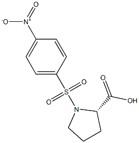 1-({4-nitrophenyl}sulfonyl)proline 구조식 이미지