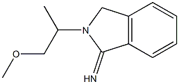 2-(2-methoxy-1-methylethyl)-1-isoindolinimine 구조식 이미지