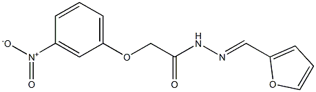 N'-(2-furylmethylene)-2-{3-nitrophenoxy}acetohydrazide 구조식 이미지