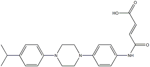 4-{4-[4-(4-isopropylphenyl)-1-piperazinyl]anilino}-4-oxo-2-butenoicacid 구조식 이미지