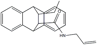 N-allyl-16-ethyltetracyclo[6.6.2.0~2,7~.0~9,14~]hexadeca-2,4,6,9,11,13-hexaene-15-carboxamide Structure