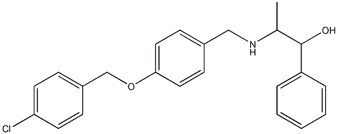 2-({4-[(4-chlorobenzyl)oxy]benzyl}amino)-1-phenyl-1-propanol Structure