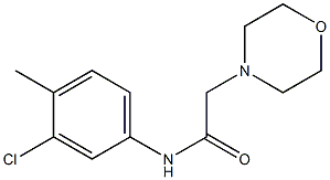 N-(3-chloro-4-methylphenyl)-2-(4-morpholinyl)acetamide 구조식 이미지