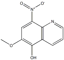 8-nitro-6-methoxy-5-quinolinol 구조식 이미지