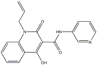 1-allyl-4-hydroxy-2-oxo-N-(3-pyridinyl)-1,2-dihydro-3-quinolinecarboxamide 구조식 이미지