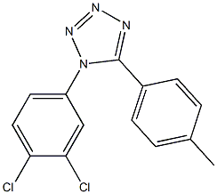 1-(3,4-dichlorophenyl)-5-(4-methylphenyl)-1H-tetraazole Structure