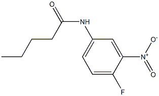 N-{4-fluoro-3-nitrophenyl}pentanamide Structure