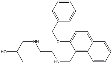 1-{[2-({[2-(benzyloxy)-1-naphthyl]methyl}amino)ethyl]amino}-2-propanol Structure