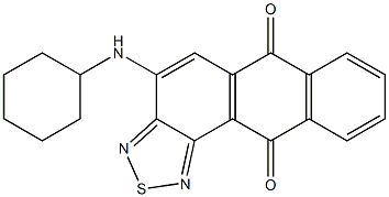 4-(cyclohexylamino)anthra[1,2-c][1,2,5]thiadiazole-6,11-dione Structure