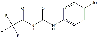 N-(4-bromophenyl)-N'-(trifluoroacetyl)urea 구조식 이미지