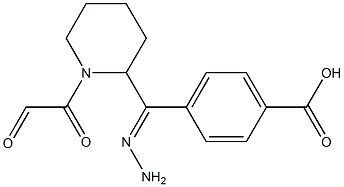 4-{2-[oxo(1-piperidinyl)acetyl]carbohydrazonoyl}benzoic acid Structure