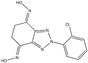 2-(2-chlorophenyl)-5,6-dihydro-2H-1,2,3-benzotriazole-4,7-dione dioxime 구조식 이미지