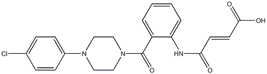 4-(2-{[4-(4-chlorophenyl)-1-piperazinyl]carbonyl}anilino)-4-oxo-2-butenoicacid 구조식 이미지