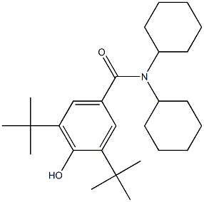 3,5-ditert-butyl-N,N-dicyclohexyl-4-hydroxybenzamide Structure