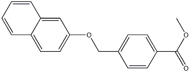 methyl 4-[(2-naphthyloxy)methyl]benzoate Structure