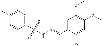 N'-(2-bromo-4,5-dimethoxybenzylidene)-4-methylbenzenesulfonohydrazide Structure