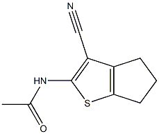 N-(3-cyano-5,6-dihydro-4H-cyclopenta[b]thien-2-yl)acetamide Structure