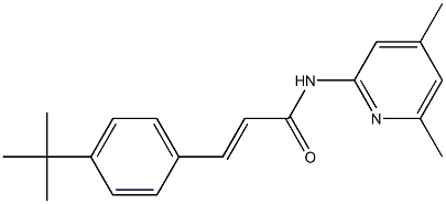 3-(4-tert-butylphenyl)-N-(4,6-dimethyl-2-pyridinyl)acrylamide Structure
