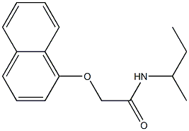 N-(sec-butyl)-2-(1-naphthyloxy)acetamide 구조식 이미지