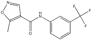 5-methyl-N-[3-(trifluoromethyl)phenyl]-4-isoxazolecarboxamide 구조식 이미지