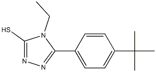 5-(4-tert-butylphenyl)-4-ethyl-4H-1,2,4-triazol-3-yl hydrosulfide 구조식 이미지