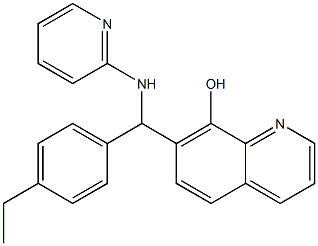 7-[(4-ethylphenyl)(2-pyridinylamino)methyl]-8-quinolinol Structure