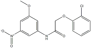 2-(2-chlorophenoxy)-N-{3-nitro-5-methoxyphenyl}acetamide 구조식 이미지