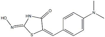 5-[4-(dimethylamino)benzylidene]-1,3-thiazolidine-2,4-dione 2-oxime Structure