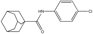 N-(4-chlorophenyl)-1-adamantanecarboxamide 구조식 이미지