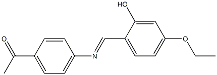 1-{4-[(4-ethoxy-2-hydroxybenzylidene)amino]phenyl}ethanone Structure