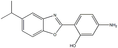 5-amino-2-(5-isopropyl-1,3-benzoxazol-2-yl)phenol 구조식 이미지